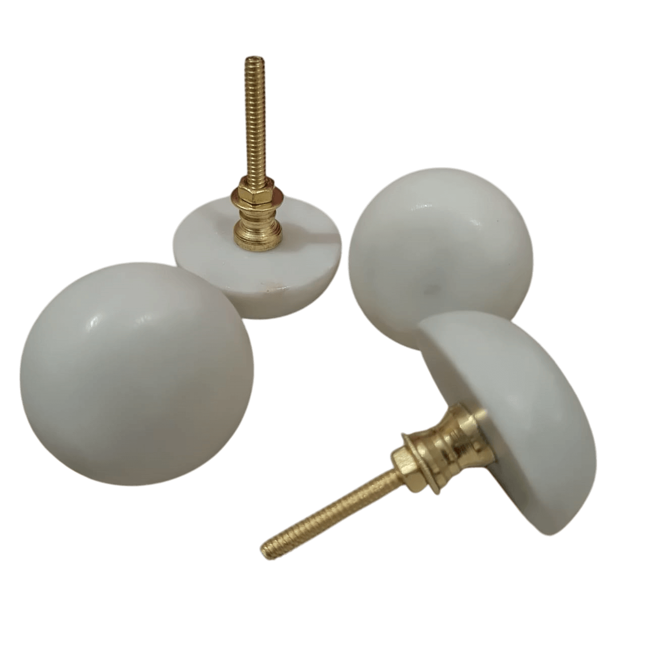 IRON & MARBLE KNOB (POLISH)